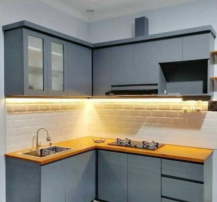 Kitchen Set Aluminium Frameless