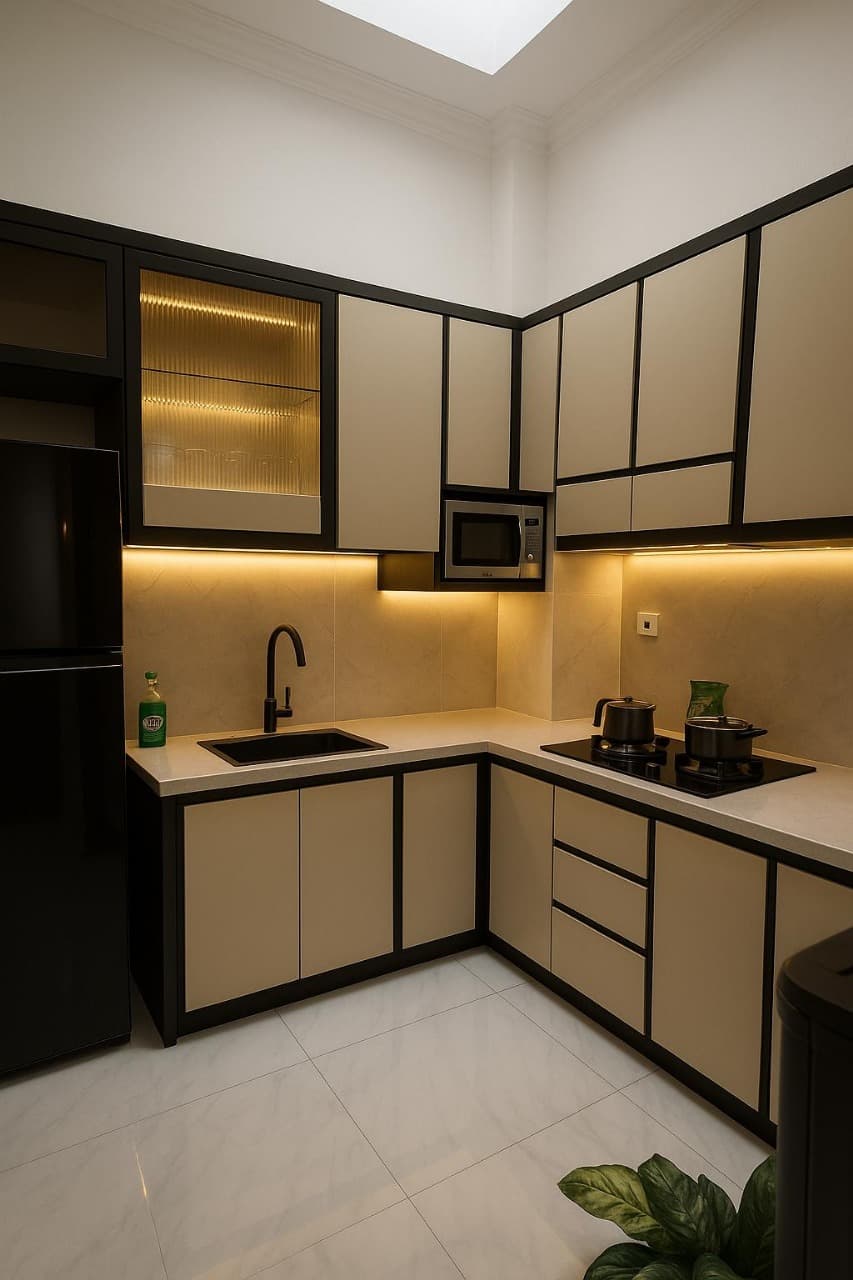 Kitchen Set Aluminium Frame Tipis